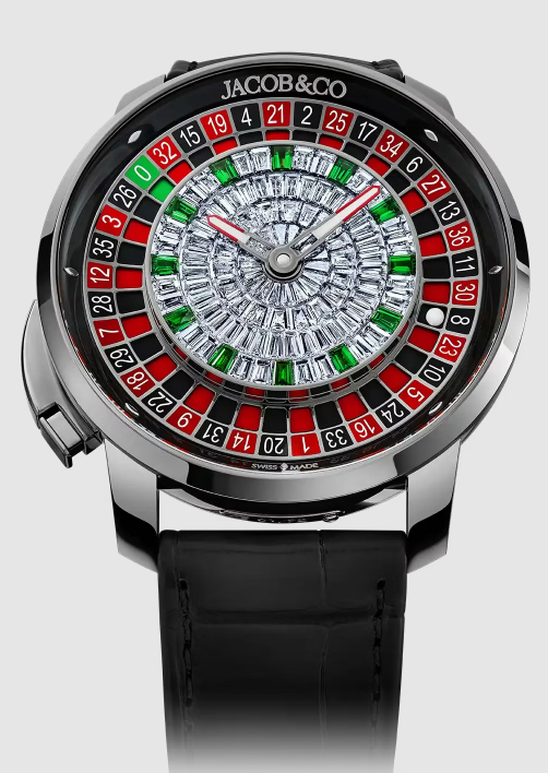 Jacob & Co casino tourbillon WHITE GOLD BAGUETTE replica watch CA100.30.AB.BB.A